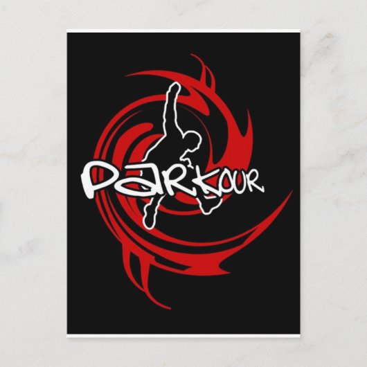 parkour briefkaart (Voorkant)