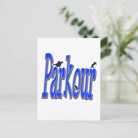 Parkour Briefkaart (Staand voorkant)