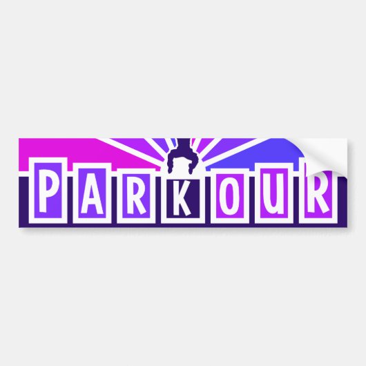 PARKOUR-bumpersticker Bumpersticker (Voorkant)