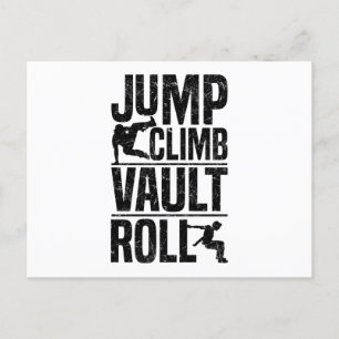 Parkour-cadeaus Briefkaart