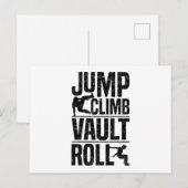 Parkour-cadeaus Briefkaart (Voorkant / Achterkant)