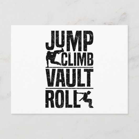 Parkour-cadeaus Briefkaart (Voorkant)