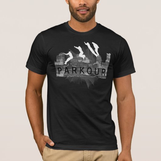 Parkour Cat Hang + pijl T-shirt (Voorkant)
