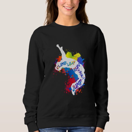 Parkour City Ninja Free Running Jump Leap Vault At Trui (Voorkant)