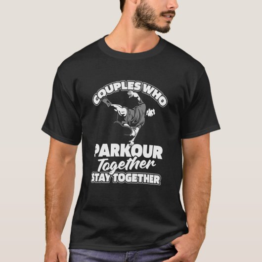 Parkour Couple Runner - Traceur Free Runner T-shirt (Voorkant)