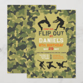 Parkour Dart Pistool Leuk Aim Shoot Camo Verjaarda Kaart (Voorkant / Achterkant)