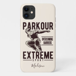 PARKOUR de gevallen van de douanenaam van de telef Case-Mate iPhone Case