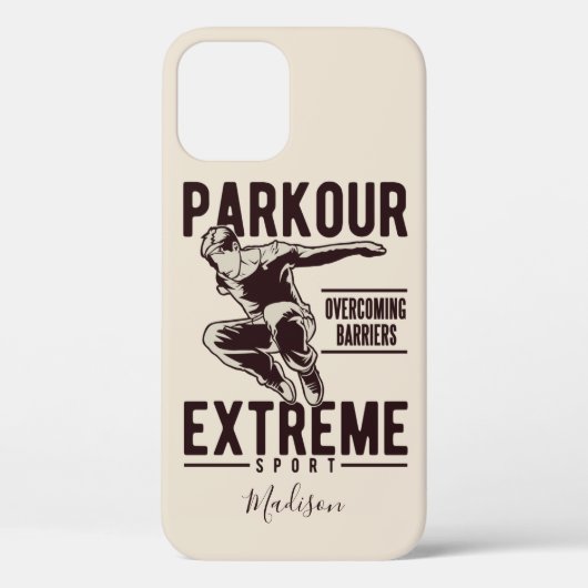 PARKOUR de gevallen van de douanenaam van de telef Case-Mate iPhone Case (Achterkant)