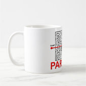 Parkour Doolhof Grappige Mok (Links)