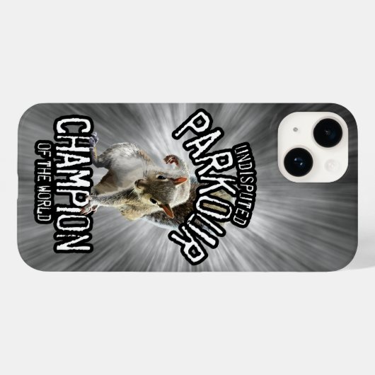 Parkour Eekhoorn - grappig freerunning Case-Mate iPhone Case (Achterkant (horizontaal))