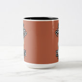 Parkour Eekhoorn - grappig freerunning Tweekleurige Koffiemok (Center)