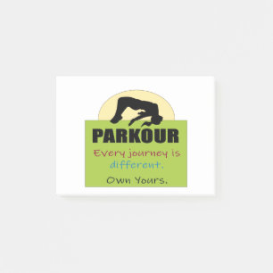 Parkour-Elke reis is anders dan van u Post-it® Notes
