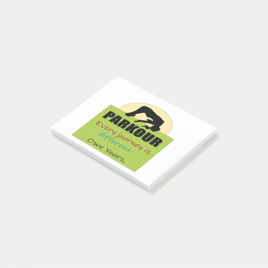 Parkour-Elke reis is anders dan van u Post-it® Notes (Schuin)