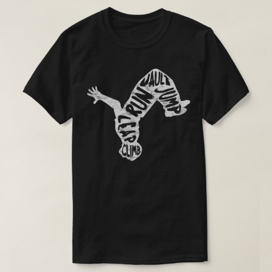 Parkour Free Runing Backflip 2 T-shirt (Design voorkant)