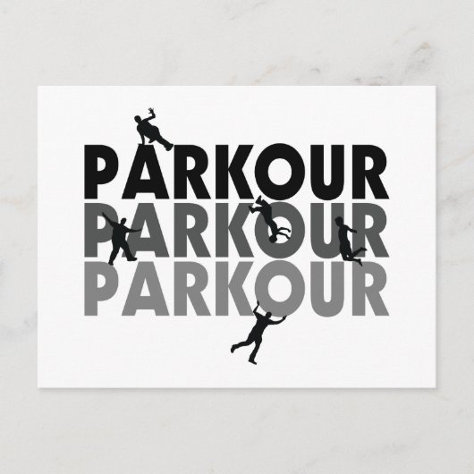 Parkour Free Runing Briefkaart (Voorkant)