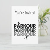 Parkour Free Runing Kaart (Staand voorkant)