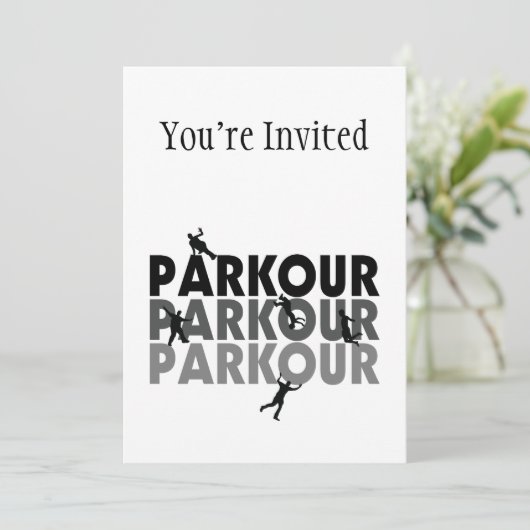 Parkour Free Runing Kaart (Staand voorkant)