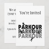 Parkour Free Runing Kaart (Voorkant / Achterkant)