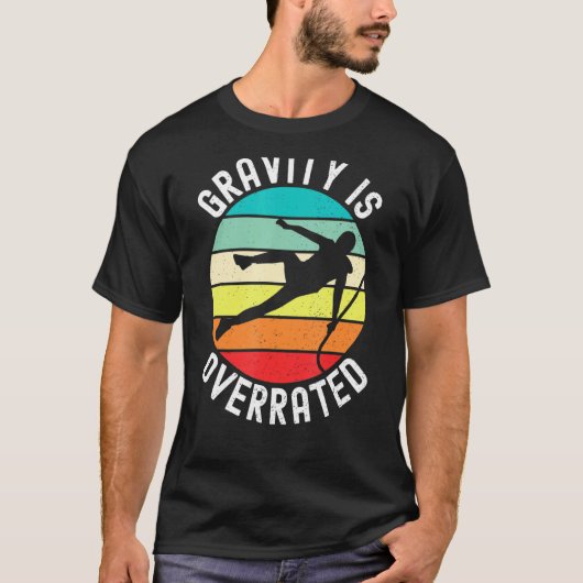 Parkour Free Runing Training Traceur Retro Gravit T-shirt (Voorkant)