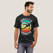 Parkour Free Runing Training Traceur Retro Gravit T-shirt (Voorkant volledig)