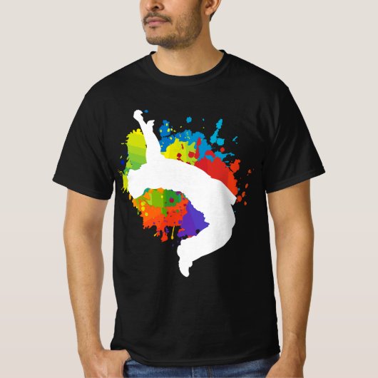 Parkour Free Running Springen Stad Ninja Cadeau  T-shirt (Voorkant)