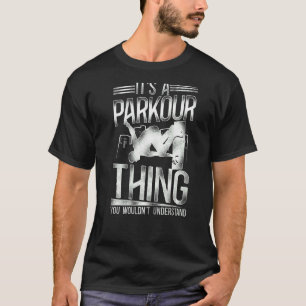Parkour Free Running Traceur met Parkour T-shirt
