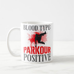 Parkour Free Running Traceur Vintage Bloedtype Pa Koffiemok