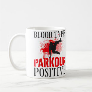 Parkour Free Running Traceur Vintage Bloedtype Pa Koffiemok