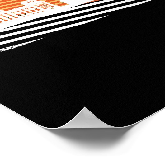 Parkour, freerunner, athlete in Berlin gift Poster (Hoek)