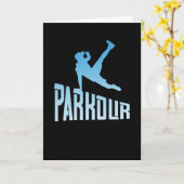 Parkour Freerunner Free Run Athlete Kaart (Gele Bloem)