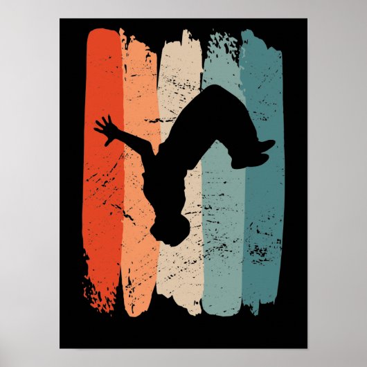 Parkour, freerunner, parkour runner gift poster (Voorkant)
