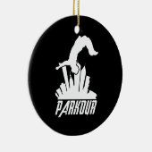 Parkour Freerunner Parkour Runner Keramisch Ornament (Rechts)