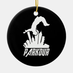 Parkour Freerunner Parkour Runner Keramisch Ornament