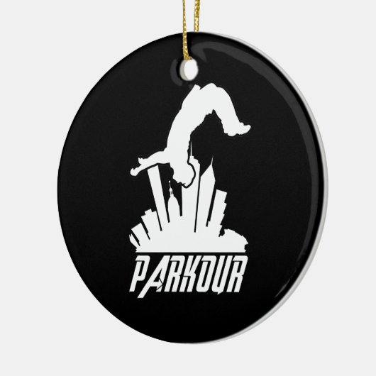 Parkour Freerunner Parkour Runner Keramisch Ornament (Links)
