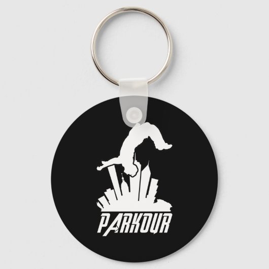 Parkour Freerunner Parkour Runner Sleutelhanger (Voorkant)