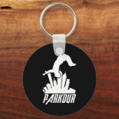 Parkour Freerunner Parkour Runner Sleutelhanger (Voorkant)
