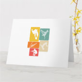 Parkour Freerunner Traceur Retro Freerunning Kaart (Gele Bloem)