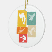 Parkour Freerunner Traceur Retro Freerunning Keramisch Ornament (Links)