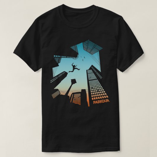 Parkour Freerunning cadeau voor mannen kinder T-shirt (Design voorkant)