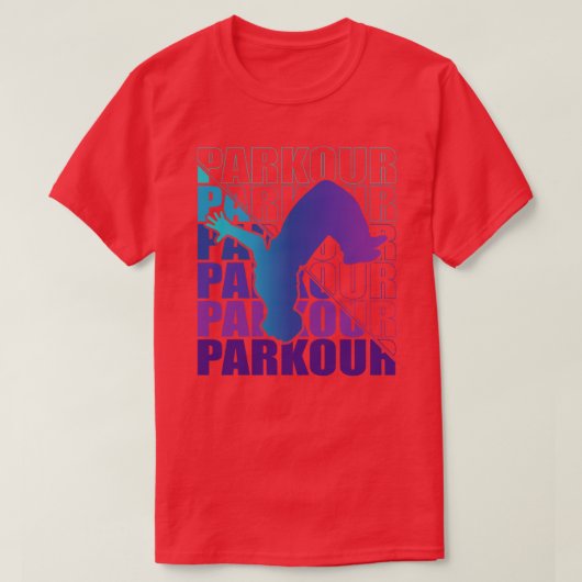 Parkour Freerunning Street Workout Acrobat 46 T-shirt (Design voorkant)