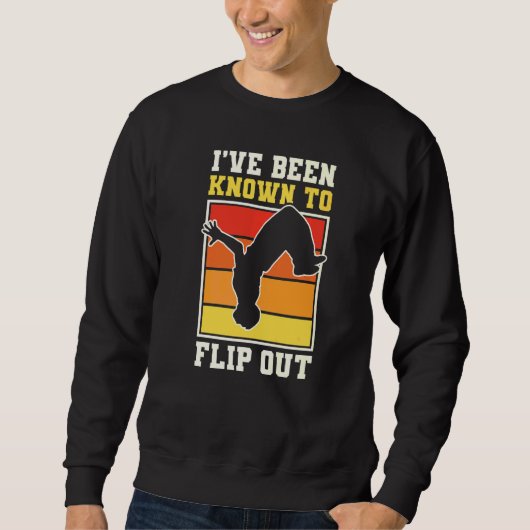 Parkour Freerunning Traceur Atleet Backflip IVe B Trui (Voorkant)