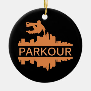 Parkour Gift Keramisch Ornament