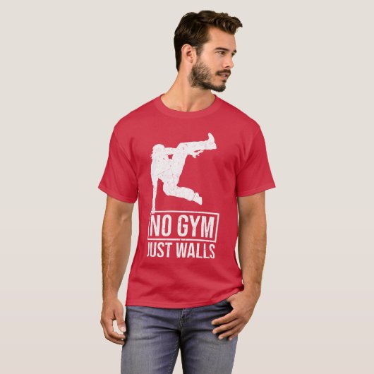 Parkour gifts Parkour sports parkur gifts friend T-shirt (Voorkant volledig)