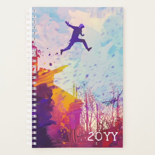 Parkour Gratis Running Moderne Sport Planner (Voorkant)