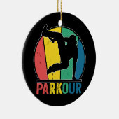 Parkour Gratis Running Training Traceur Retro Keramisch Ornament (Rechts)