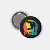 Parkour Gratis Running Training Traceur Retro Magneet (Voorkant / Achterkant)