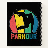 Parkour Gratis Running Training Traceur Retro Notitieboek (Achterkant)