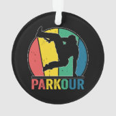 Parkour Gratis Running Training Traceur Retro Ornament (achterkant)