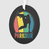 Parkour Gratis Running Training Traceur Retro Ornament (voorkant)