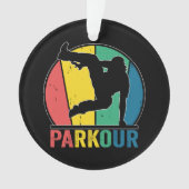 Parkour Gratis Running Training Traceur Retro Ornament (voorkant)